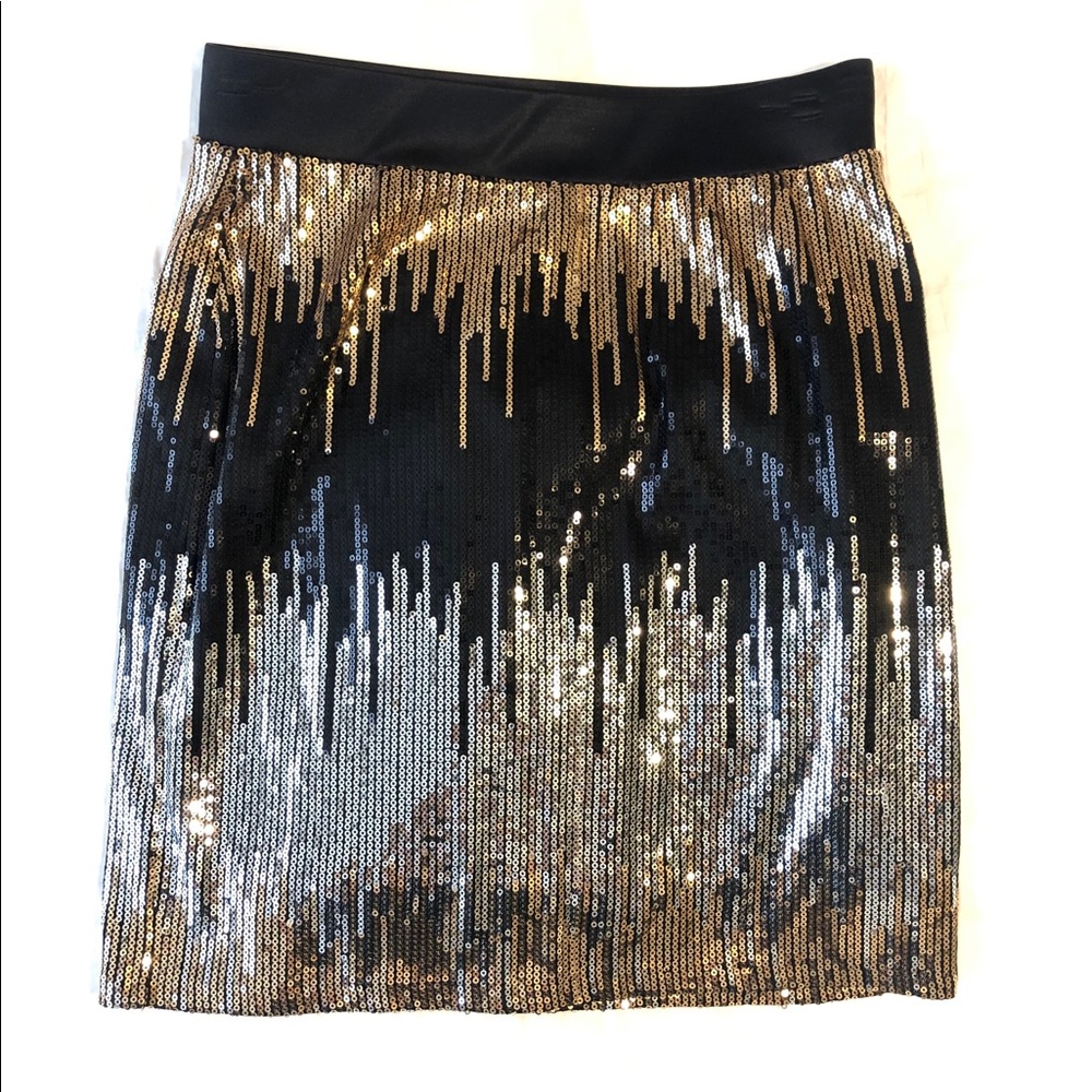 Sequined/Metallic Mini Skirt!